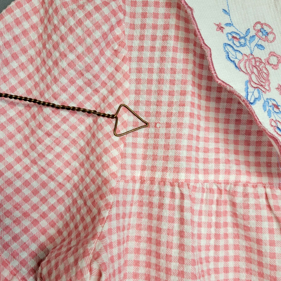Anthony Richards Gingham House Dress Robe Womens MP Seersucker Duster Lounge VTG - Picture 8 of 11